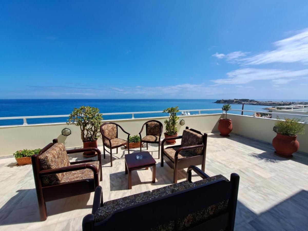 Seaview Flora'S Luxury Apartment-300Meters From The Beach Rethimno Eksteriør billede