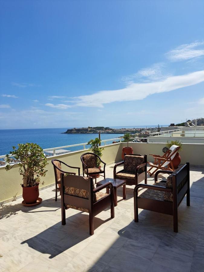 Seaview Flora'S Luxury Apartment-300Meters From The Beach Rethimno Eksteriør billede