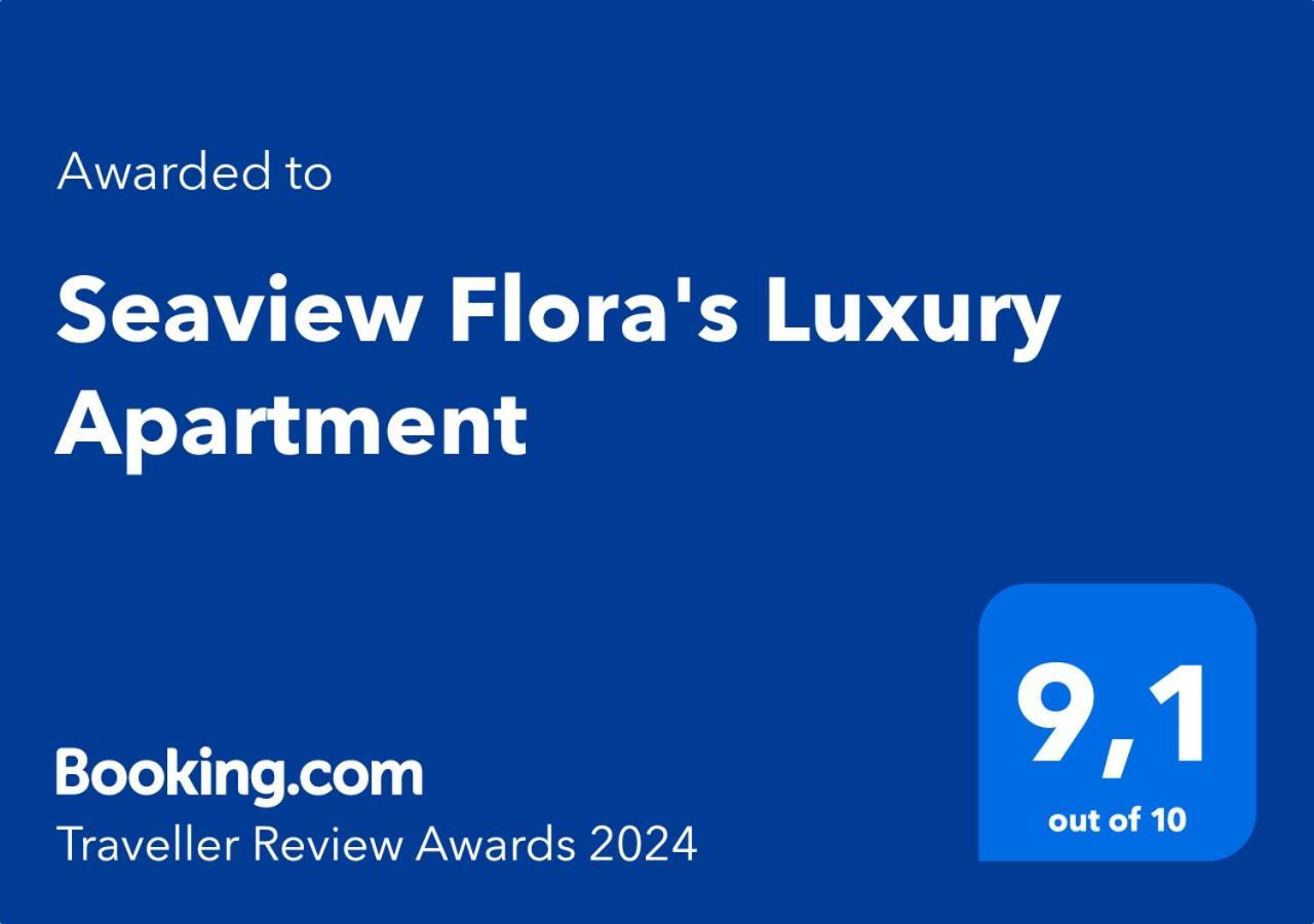 Seaview Flora'S Luxury Apartment-300Meters From The Beach Rethimno Eksteriør billede